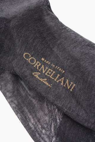 Solid Color Cotton Socks with Printed Logo