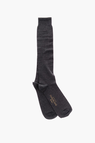 Ribbed Stretch Long Socks