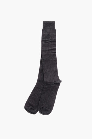 Ribbed Stretch Long Socks