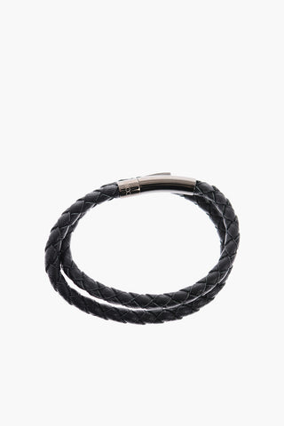 Braided Leather Wrap Bracelet