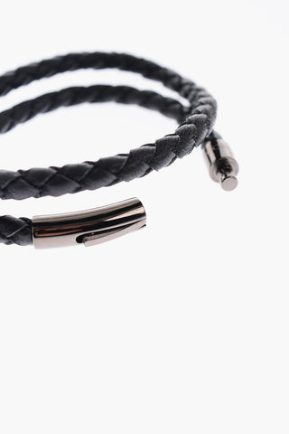 Braided Leather Wrap Bracelet