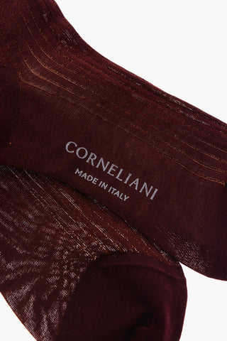 Calzini Lunghi a Coste con Logo Stampato