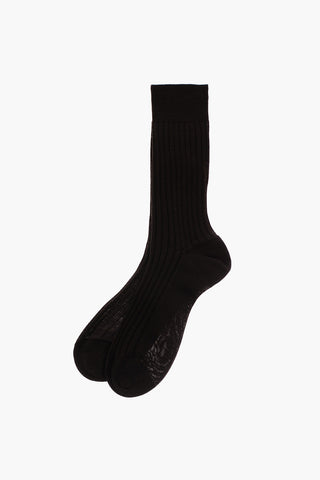 Ribbed Solid Color Long Socks