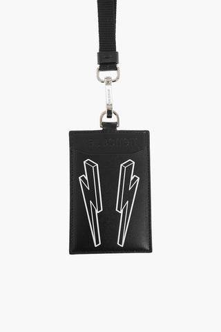 Printed Leather 3D BOLT Card Holder