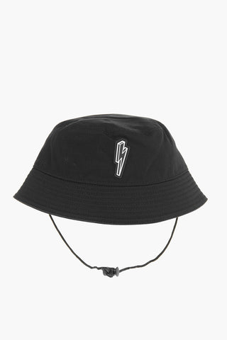 Drawstring 3D BOLT Bucket Hat