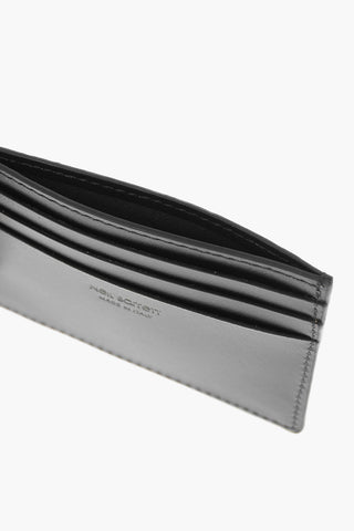 Printed Leather FAIR-ISLE THUNDERBOLT Card Holder