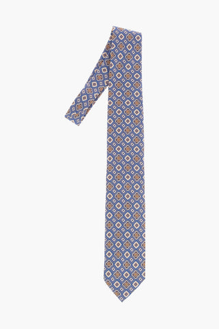 Mosaic Motif Silk Tie