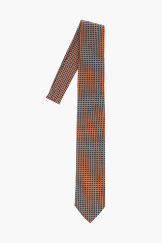 Checkered Silk Tie