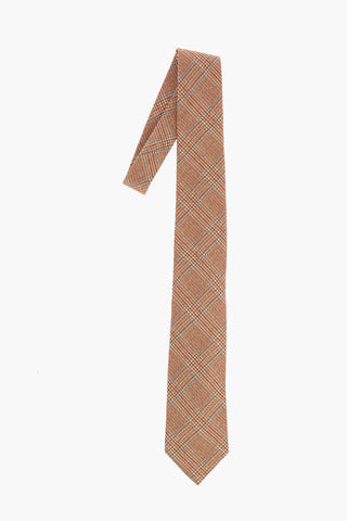 District Check Silk Tie