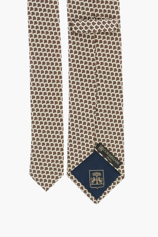 Flakes Motif Silk Tie