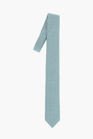 Polka Dot Silk Tie with Handkerchief