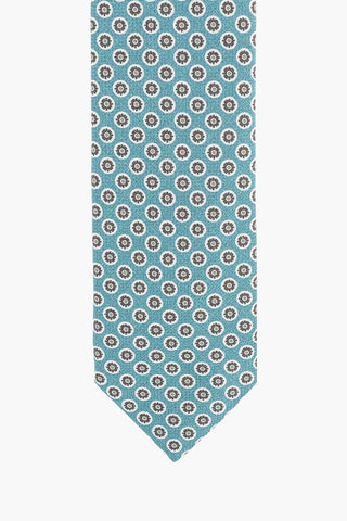 Polka Dot Silk Tie with Handkerchief