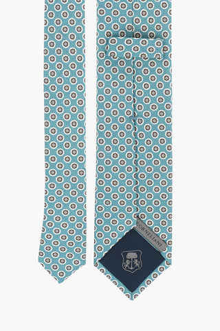 Polka Dot Silk Tie with Handkerchief