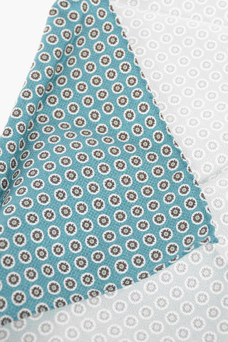 Polka Dot Silk Tie with Handkerchief