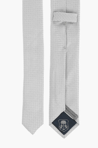 Embroidered Silk Kipper Tie