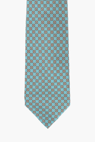 Geometric Patterned Silk Tie