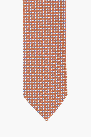 Geometric Patterned Silk Tie
