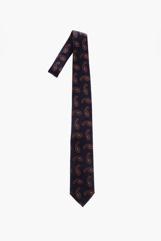 Cravatta in Seta a Fantasia Paisley