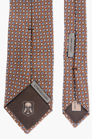 Geometric Patterned Silk Tie