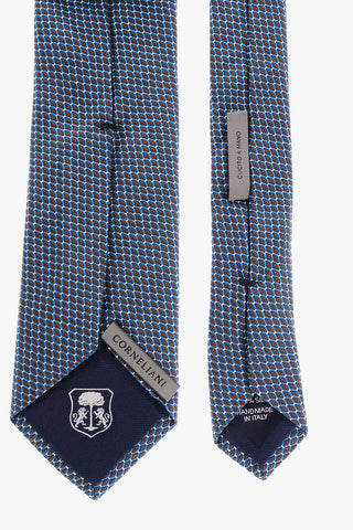 Geometric Patterned Silk Tie