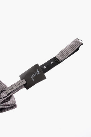 Geometric Patterned Silk Bow tie