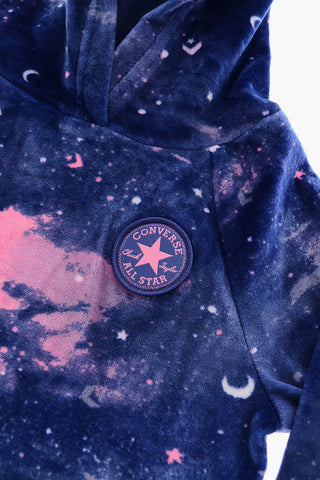 ALL STAR CHUCK TAYLOR Set Leggings und Sweatshirt aus Velours mit Tie-Dye-Effekt