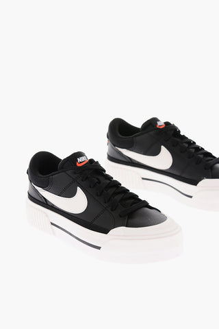 Leather LEGACY LIFT Low-Top Sneakers with Contrasting Logo