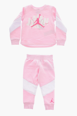 AIR JORDAN Fleeced Cotton Joggers and Crew-neck Sweatshirt Set