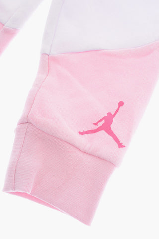 AIR JORDAN Fleeced Cotton Joggers and Crew-neck Sweatshirt Set