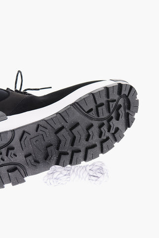 Suede CITY High Top Sneakers with Contrasting Sole