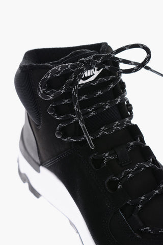Suede CITY High Top Sneakers with Contrasting Sole