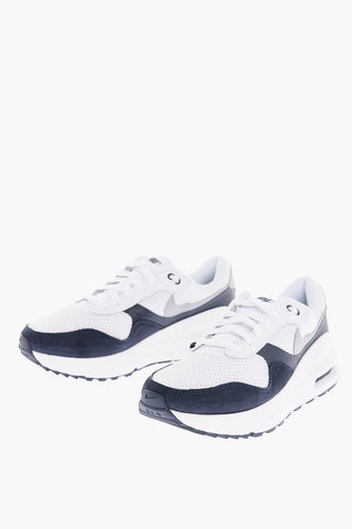 Openwork Details Leather AIR MAX SYSTM Low-Top Sneakers with Air Bubble Sole