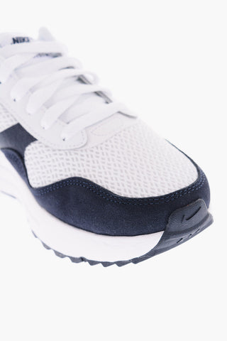 Openwork Details Leather AIR MAX SYSTM Low-Top Sneakers with Air Bubble Sole