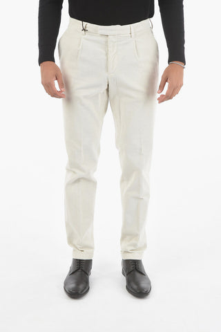 CC COLLECTION Single-pleated Corduroy Pants