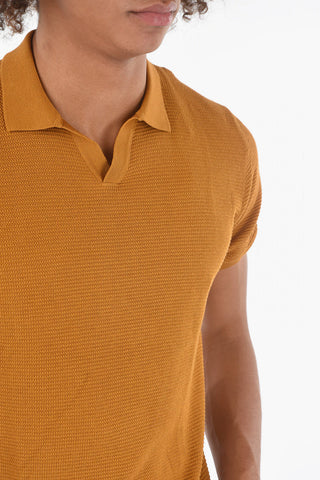 Jacquard Silk Blend Polo