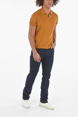 Jacquard Silk Blend Polo