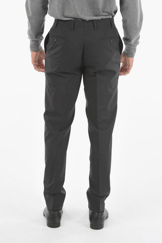CC COLLECTION Hidden Fastening REFINED Virgin Wool Pants