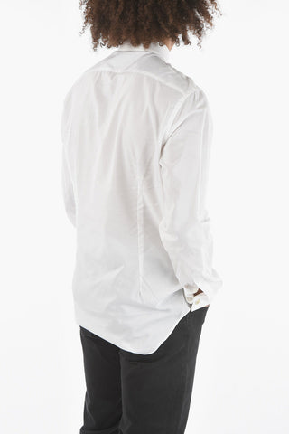 Poplin Cotton Slim Fit Shirt with Hidden Button-fastening