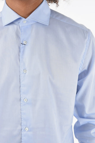 Twill Cotton WRINKLE-FREE Shirt with Classic Collar