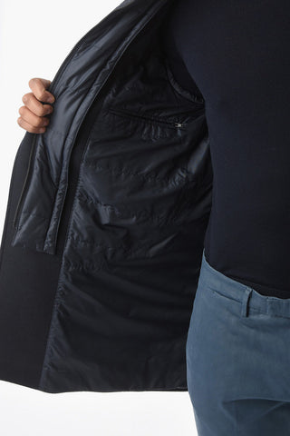 CC COLLECTION Removable Hood and Chester Piece Wool Blend Coat
