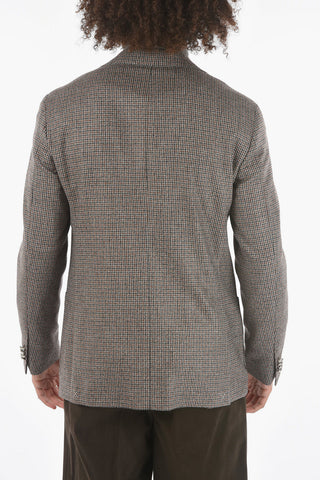CC COLLECTION Half-lined REFINED Houndstooth Motif Blazer