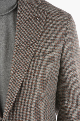 CC COLLECTION Half-lined REFINED Houndstooth Motif Blazer