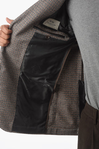 CC COLLECTION Half-lined REFINED Houndstooth Motif Blazer