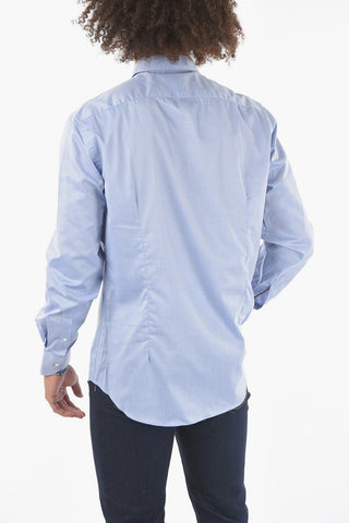 CC COLLECTION Twill Cotton Shirt with Classic Collar