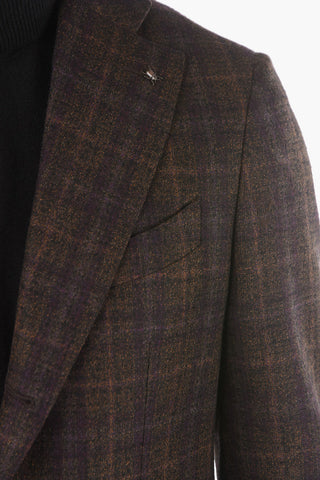 CC COLLECTION Tartan Patterned RETAILORED Blazer
