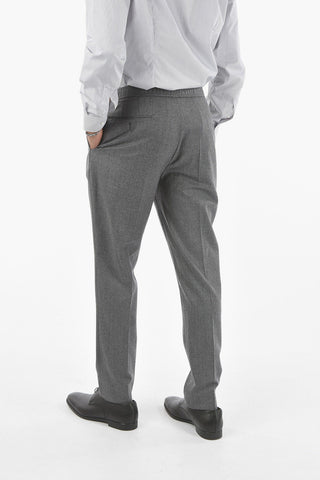 Wool Single-pleated Pants