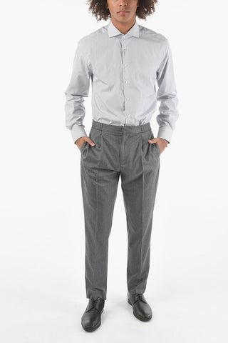 Wool Single-pleated Pants