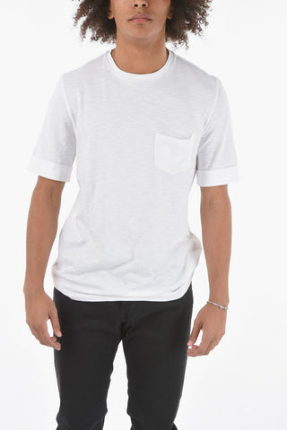 Crewneck T-shirt with Breast Pocket