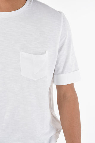 Crewneck T-shirt with Breast Pocket