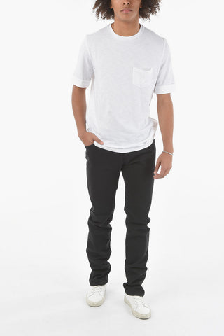 Crewneck T-shirt with Breast Pocket